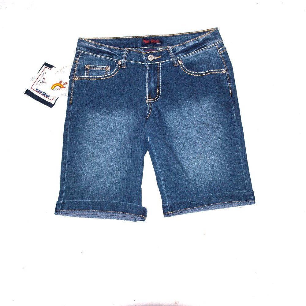 Two Pairs Of Size 7 Nina Rossi Blue Denim Shorts